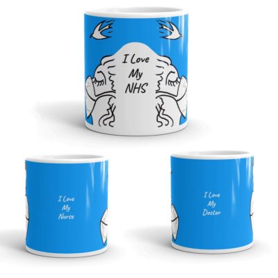 Mask Kiss Mugs front
