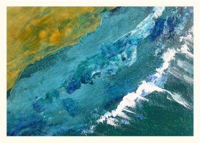 Shoreline Waves Greeting card