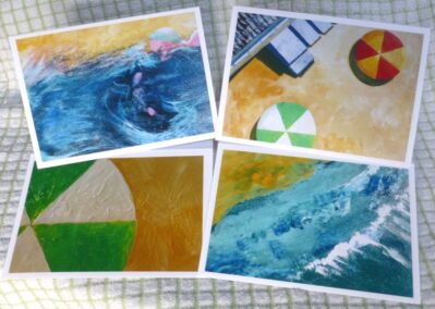Set of cards, Summer paint